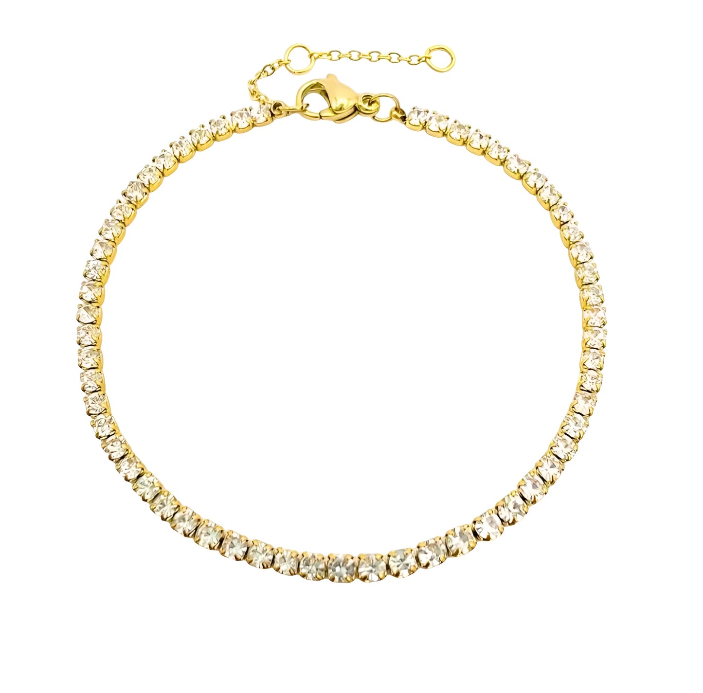 SLIM TENNIS BRACELET GULD