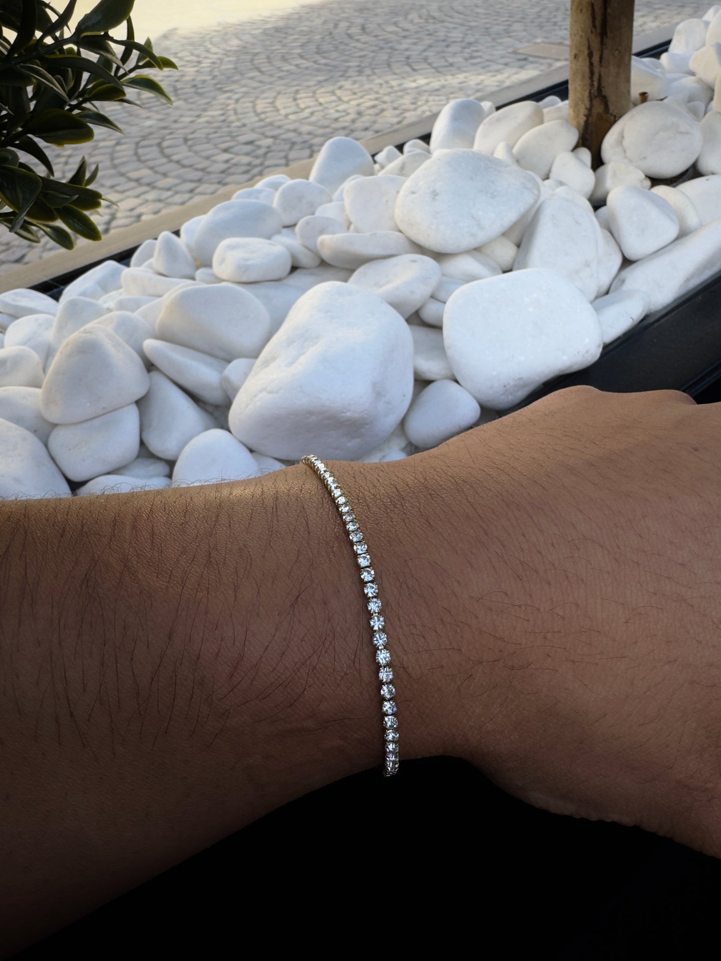 SLIM TENNIS BRACELET SILVER