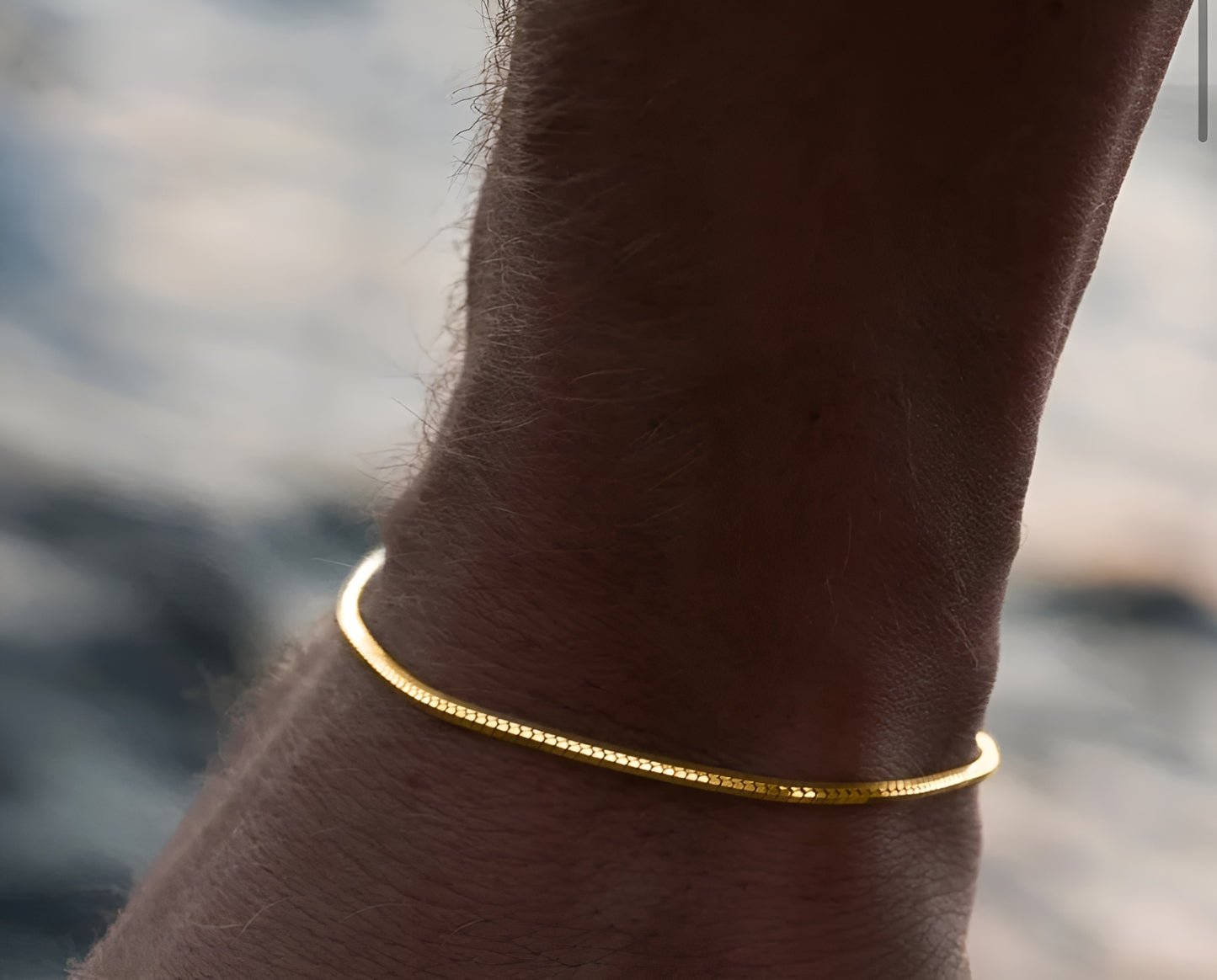 PYTHON BRACELET GULD