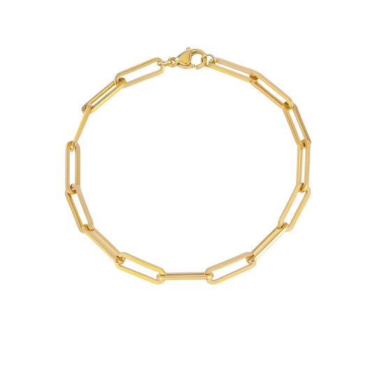 PAPERCLIP BRACELET GOLD