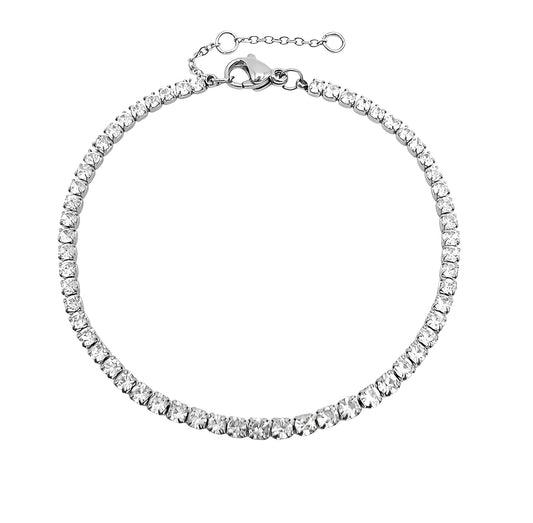 SLIM TENNIS BRACELET SILVER
