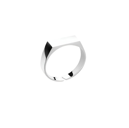 HEPTAGON RING SILVER